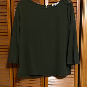 Green Envelope Forest Green Women's Blouse